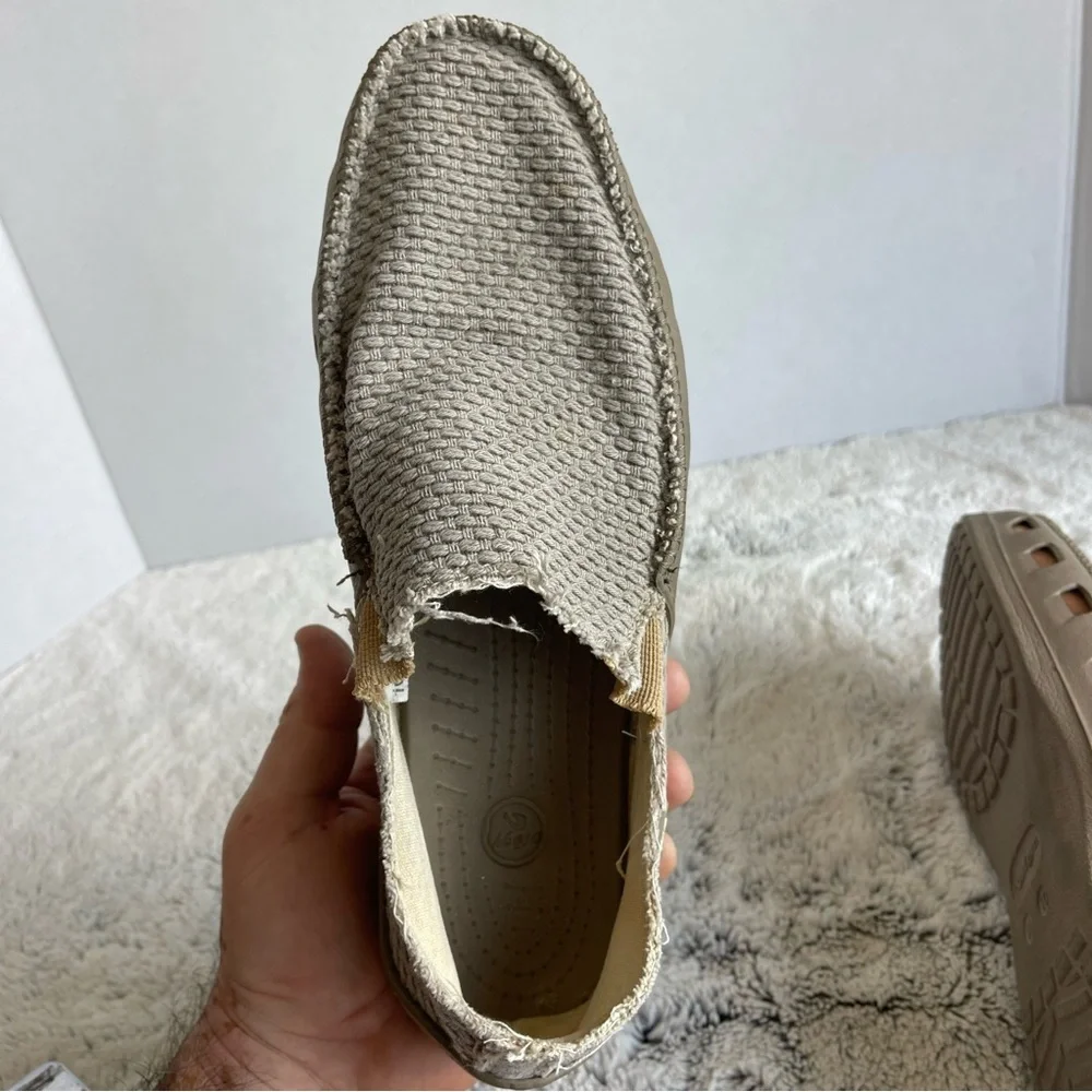 Rare Olukai/Crocs Men's Slip-On Casual Loafer in Beige